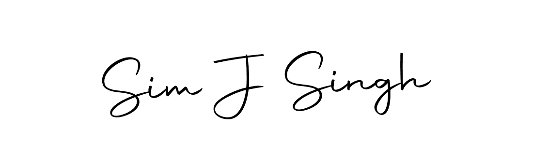 Use a signature maker to create a handwritten signature online. With this signature software, you can design (Autography-DOLnW) your own signature for name Sim J Singh. Sim J Singh signature style 10 images and pictures png