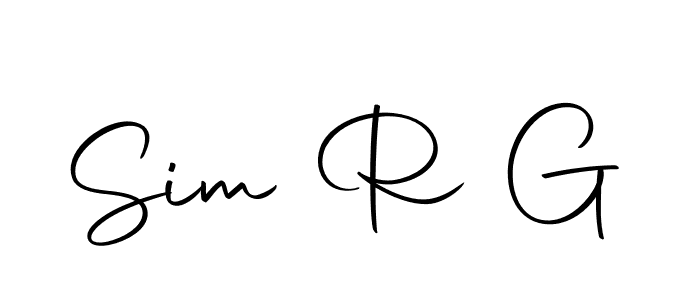 Make a beautiful signature design for name Sim R G. With this signature (Autography-DOLnW) style, you can create a handwritten signature for free. Sim R G signature style 10 images and pictures png