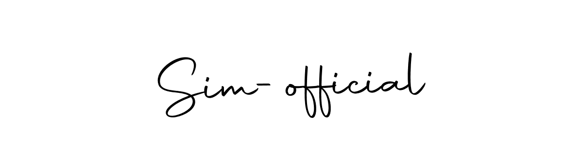 You can use this online signature creator to create a handwritten signature for the name Sim-official. This is the best online autograph maker. Sim-official signature style 10 images and pictures png