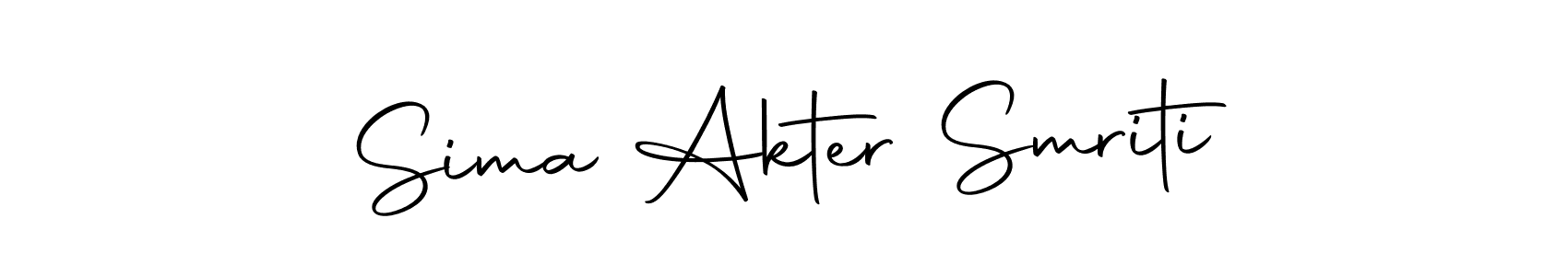 Design your own signature with our free online signature maker. With this signature software, you can create a handwritten (Autography-DOLnW) signature for name Sima Akter Smriti. Sima Akter Smriti signature style 10 images and pictures png