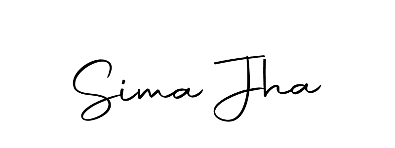 Use a signature maker to create a handwritten signature online. With this signature software, you can design (Autography-DOLnW) your own signature for name Sima Jha. Sima Jha signature style 10 images and pictures png
