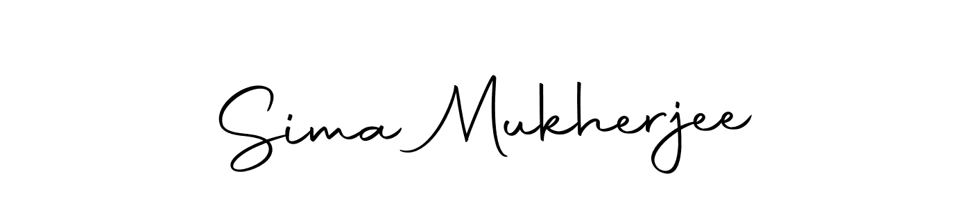 Create a beautiful signature design for name Sima Mukherjee. With this signature (Autography-DOLnW) fonts, you can make a handwritten signature for free. Sima Mukherjee signature style 10 images and pictures png