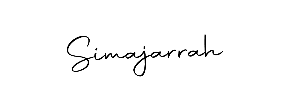 How to make Simajarrah name signature. Use Autography-DOLnW style for creating short signs online. This is the latest handwritten sign. Simajarrah signature style 10 images and pictures png