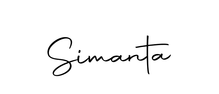 Design your own signature with our free online signature maker. With this signature software, you can create a handwritten (Autography-DOLnW) signature for name Simanta. Simanta signature style 10 images and pictures png