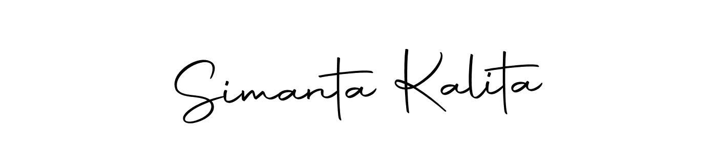 The best way (Autography-DOLnW) to make a short signature is to pick only two or three words in your name. The name Simanta Kalita include a total of six letters. For converting this name. Simanta Kalita signature style 10 images and pictures png