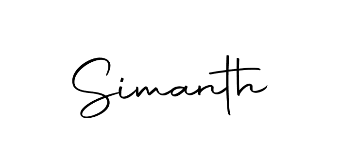 How to make Simanth signature? Autography-DOLnW is a professional autograph style. Create handwritten signature for Simanth name. Simanth signature style 10 images and pictures png