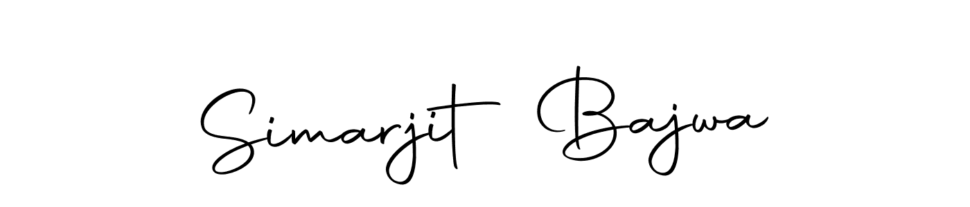 Use a signature maker to create a handwritten signature online. With this signature software, you can design (Autography-DOLnW) your own signature for name Simarjit Bajwa. Simarjit Bajwa signature style 10 images and pictures png