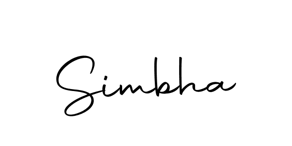 How to make Simbha name signature. Use Autography-DOLnW style for creating short signs online. This is the latest handwritten sign. Simbha signature style 10 images and pictures png