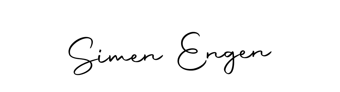 Similarly Autography-DOLnW is the best handwritten signature design. Signature creator online .You can use it as an online autograph creator for name Simen Engen. Simen Engen signature style 10 images and pictures png