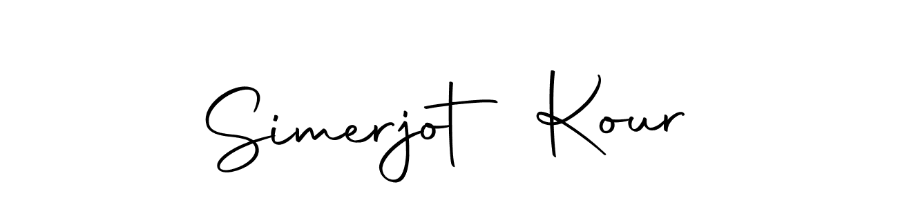 You should practise on your own different ways (Autography-DOLnW) to write your name (Simerjot Kour) in signature. don't let someone else do it for you. Simerjot Kour signature style 10 images and pictures png