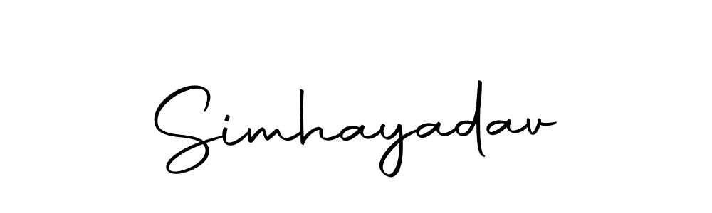 Here are the top 10 professional signature styles for the name Simhayadav. These are the best autograph styles you can use for your name. Simhayadav signature style 10 images and pictures png