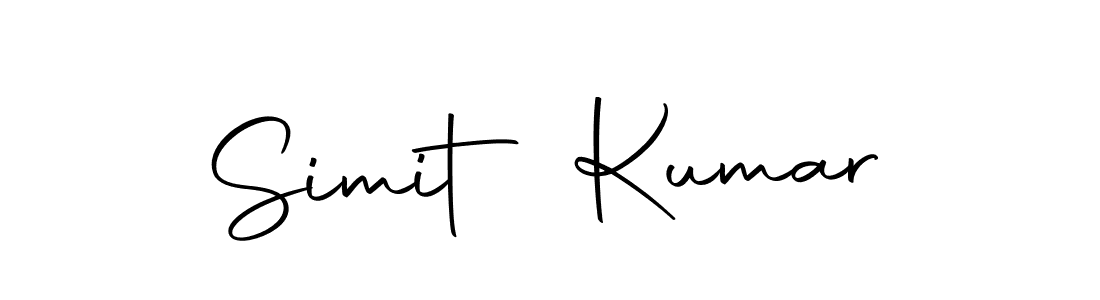 Create a beautiful signature design for name Simit Kumar. With this signature (Autography-DOLnW) fonts, you can make a handwritten signature for free. Simit Kumar signature style 10 images and pictures png