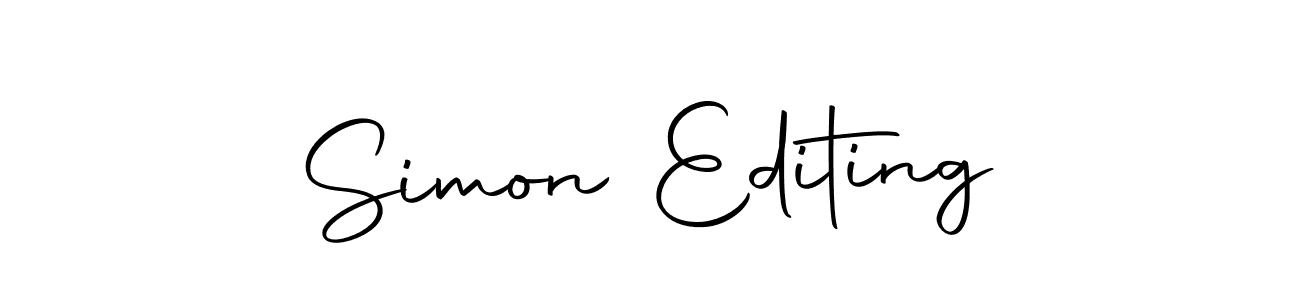 You should practise on your own different ways (Autography-DOLnW) to write your name (Simon Editing) in signature. don't let someone else do it for you. Simon Editing signature style 10 images and pictures png