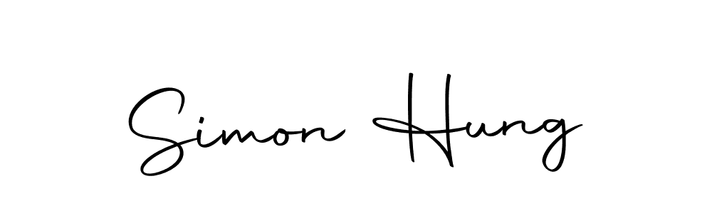 You should practise on your own different ways (Autography-DOLnW) to write your name (Simon Hung) in signature. don't let someone else do it for you. Simon Hung signature style 10 images and pictures png