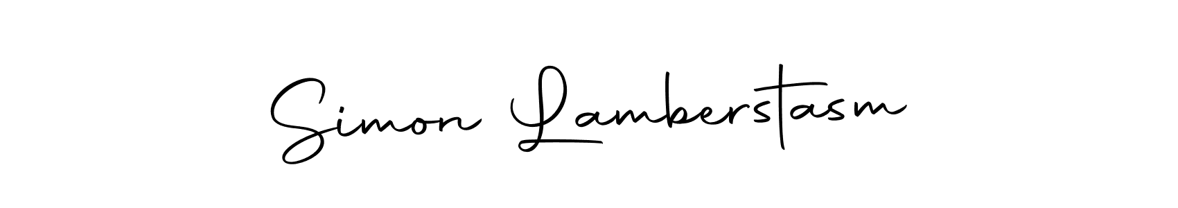 You should practise on your own different ways (Autography-DOLnW) to write your name (Simon Lamberstasm) in signature. don't let someone else do it for you. Simon Lamberstasm signature style 10 images and pictures png