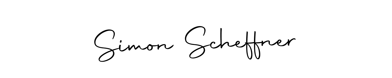 How to make Simon Scheffner name signature. Use Autography-DOLnW style for creating short signs online. This is the latest handwritten sign. Simon Scheffner signature style 10 images and pictures png