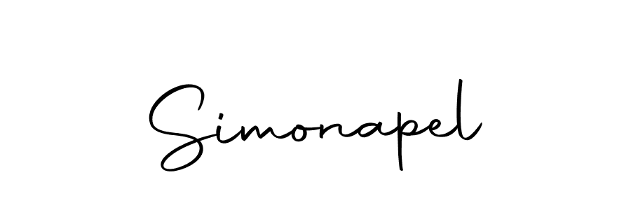 Design your own signature with our free online signature maker. With this signature software, you can create a handwritten (Autography-DOLnW) signature for name Simonapel. Simonapel signature style 10 images and pictures png