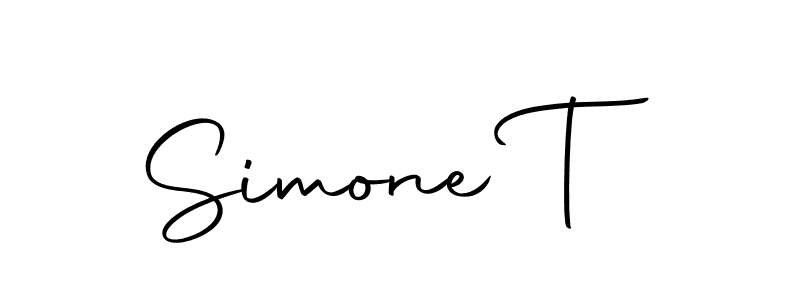 Create a beautiful signature design for name Simone T. With this signature (Autography-DOLnW) fonts, you can make a handwritten signature for free. Simone T signature style 10 images and pictures png