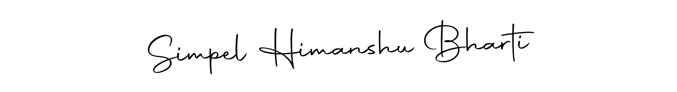Simpel Himanshu Bharti stylish signature style. Best Handwritten Sign (Autography-DOLnW) for my name. Handwritten Signature Collection Ideas for my name Simpel Himanshu Bharti. Simpel Himanshu Bharti signature style 10 images and pictures png