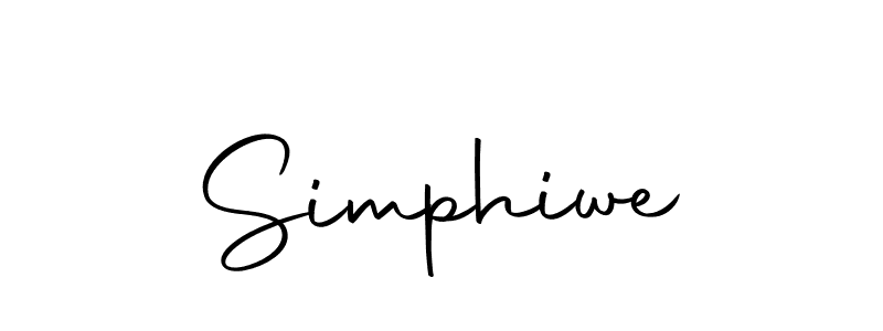 Design your own signature with our free online signature maker. With this signature software, you can create a handwritten (Autography-DOLnW) signature for name Simphiwe. Simphiwe signature style 10 images and pictures png