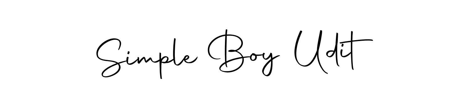 Make a beautiful signature design for name Simple Boy Udit. With this signature (Autography-DOLnW) style, you can create a handwritten signature for free. Simple Boy Udit signature style 10 images and pictures png