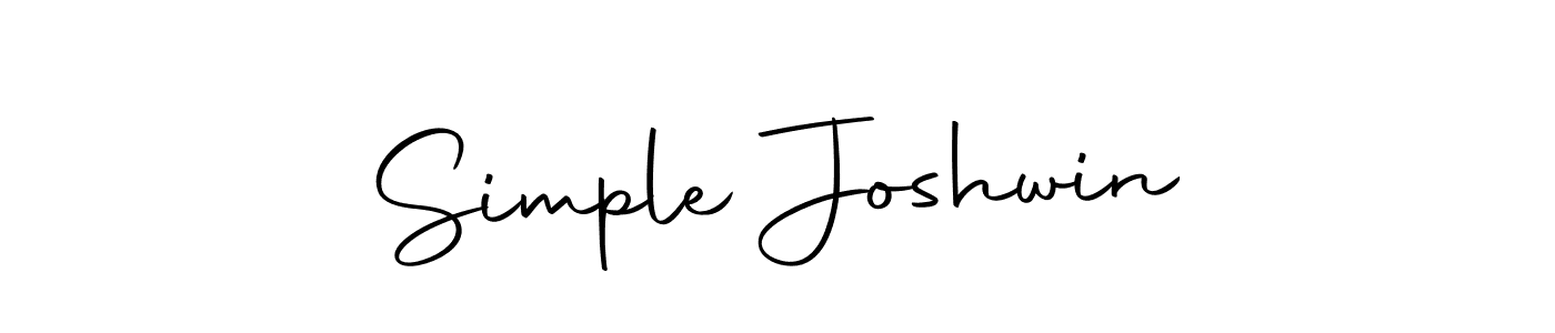 Simple Joshwin stylish signature style. Best Handwritten Sign (Autography-DOLnW) for my name. Handwritten Signature Collection Ideas for my name Simple Joshwin. Simple Joshwin signature style 10 images and pictures png