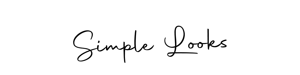 Make a beautiful signature design for name Simple Looks. With this signature (Autography-DOLnW) style, you can create a handwritten signature for free. Simple Looks signature style 10 images and pictures png