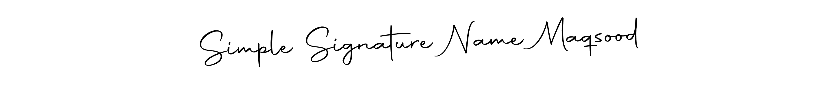 Make a beautiful signature design for name Simple Signature Name Maqsood. With this signature (Autography-DOLnW) style, you can create a handwritten signature for free. Simple Signature Name Maqsood signature style 10 images and pictures png