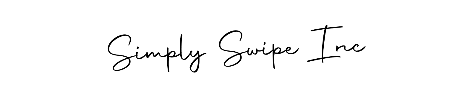 Make a short Simply Swipe Inc signature style. Manage your documents anywhere anytime using Autography-DOLnW. Create and add eSignatures, submit forms, share and send files easily. Simply Swipe Inc signature style 10 images and pictures png