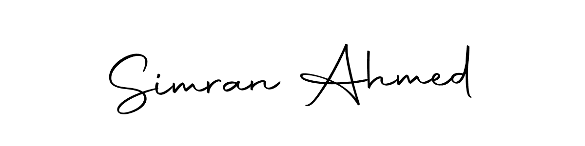 Also we have Simran Ahmed name is the best signature style. Create professional handwritten signature collection using Autography-DOLnW autograph style. Simran Ahmed signature style 10 images and pictures png
