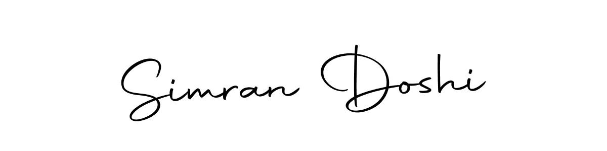 How to make Simran Doshi name signature. Use Autography-DOLnW style for creating short signs online. This is the latest handwritten sign. Simran Doshi signature style 10 images and pictures png