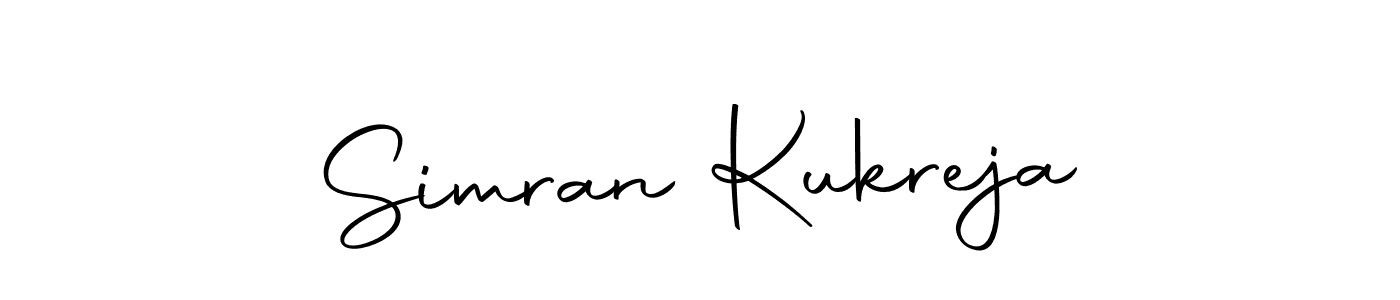 Create a beautiful signature design for name Simran Kukreja. With this signature (Autography-DOLnW) fonts, you can make a handwritten signature for free. Simran Kukreja signature style 10 images and pictures png