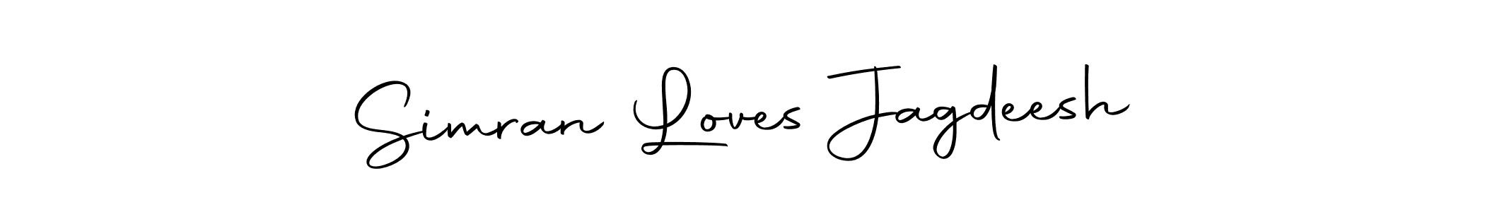 Once you've used our free online signature maker to create your best signature Autography-DOLnW style, it's time to enjoy all of the benefits that Simran Loves Jagdeesh name signing documents. Simran Loves Jagdeesh signature style 10 images and pictures png
