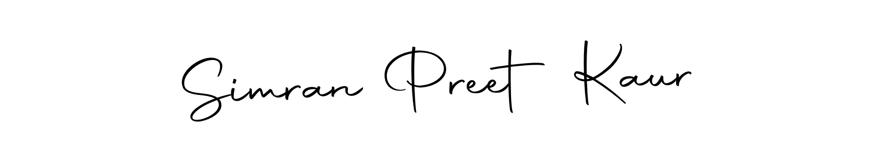 Simran Preet Kaur stylish signature style. Best Handwritten Sign (Autography-DOLnW) for my name. Handwritten Signature Collection Ideas for my name Simran Preet Kaur. Simran Preet Kaur signature style 10 images and pictures png