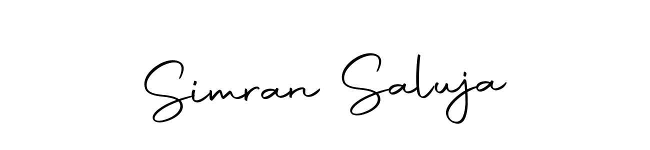 Make a short Simran Saluja signature style. Manage your documents anywhere anytime using Autography-DOLnW. Create and add eSignatures, submit forms, share and send files easily. Simran Saluja signature style 10 images and pictures png