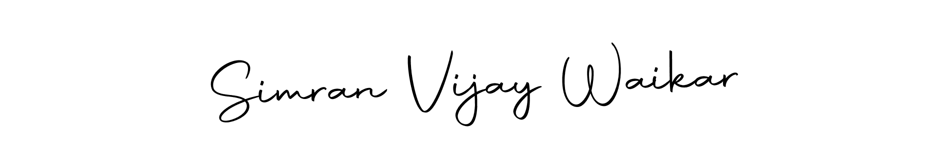 Similarly Autography-DOLnW is the best handwritten signature design. Signature creator online .You can use it as an online autograph creator for name Simran Vijay Waikar. Simran Vijay Waikar signature style 10 images and pictures png