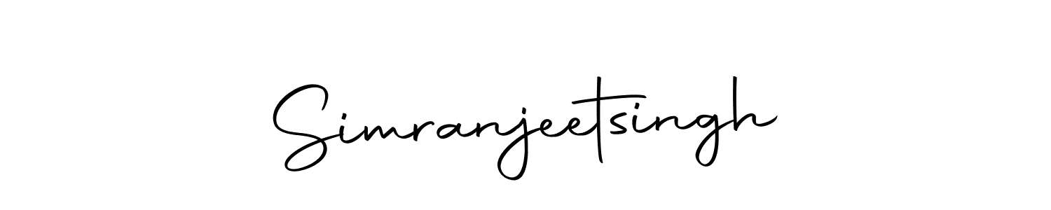 Design your own signature with our free online signature maker. With this signature software, you can create a handwritten (Autography-DOLnW) signature for name Simranjeetsingh. Simranjeetsingh signature style 10 images and pictures png