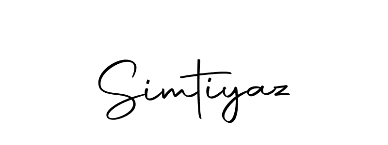 The best way (Autography-DOLnW) to make a short signature is to pick only two or three words in your name. The name Simtiyaz include a total of six letters. For converting this name. Simtiyaz signature style 10 images and pictures png