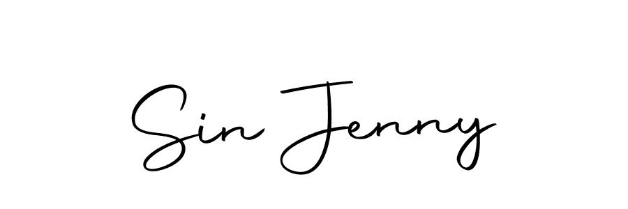Use a signature maker to create a handwritten signature online. With this signature software, you can design (Autography-DOLnW) your own signature for name Sin Jenny. Sin Jenny signature style 10 images and pictures png
