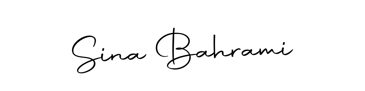 The best way (Autography-DOLnW) to make a short signature is to pick only two or three words in your name. The name Sina Bahrami include a total of six letters. For converting this name. Sina Bahrami signature style 10 images and pictures png