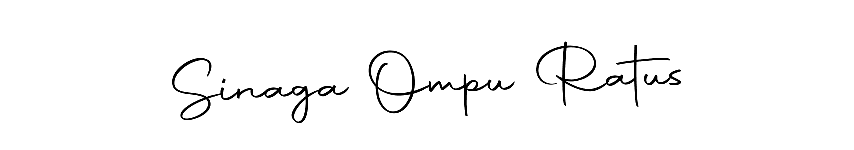 Create a beautiful signature design for name Sinaga Ompu Ratus. With this signature (Autography-DOLnW) fonts, you can make a handwritten signature for free. Sinaga Ompu Ratus signature style 10 images and pictures png