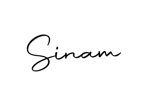 Create a beautiful signature design for name Sinam. With this signature (Autography-DOLnW) fonts, you can make a handwritten signature for free. Sinam signature style 10 images and pictures png