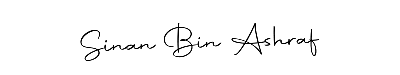 Make a beautiful signature design for name Sinan Bin Ashraf. With this signature (Autography-DOLnW) style, you can create a handwritten signature for free. Sinan Bin Ashraf signature style 10 images and pictures png