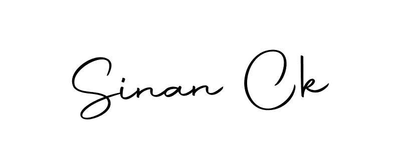 Create a beautiful signature design for name Sinan Ck. With this signature (Autography-DOLnW) fonts, you can make a handwritten signature for free. Sinan Ck signature style 10 images and pictures png