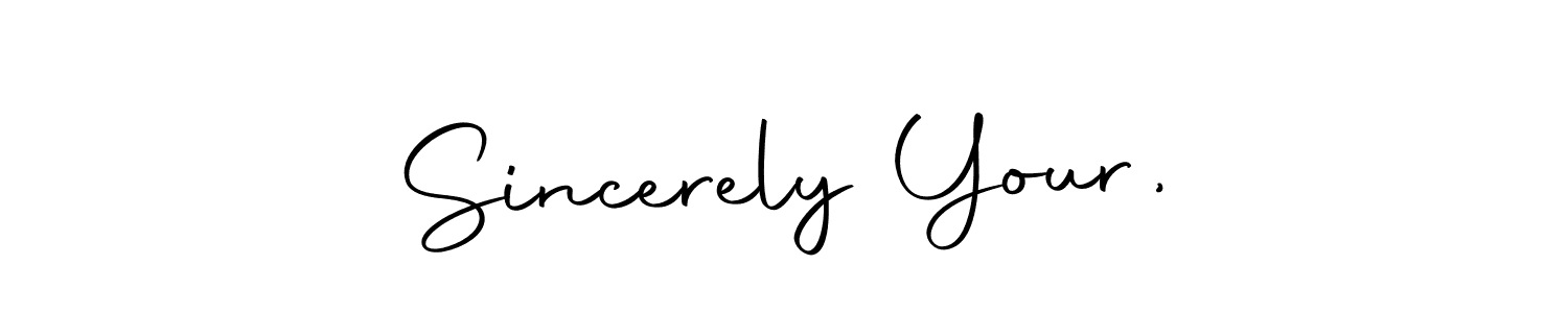 It looks lik you need a new signature style for name Sincerely Your,. Design unique handwritten (Autography-DOLnW) signature with our free signature maker in just a few clicks. Sincerely Your, signature style 10 images and pictures png