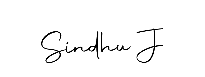 Design your own signature with our free online signature maker. With this signature software, you can create a handwritten (Autography-DOLnW) signature for name Sindhu J. Sindhu J signature style 10 images and pictures png