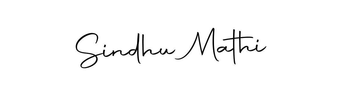 Sindhu Mathi stylish signature style. Best Handwritten Sign (Autography-DOLnW) for my name. Handwritten Signature Collection Ideas for my name Sindhu Mathi. Sindhu Mathi signature style 10 images and pictures png