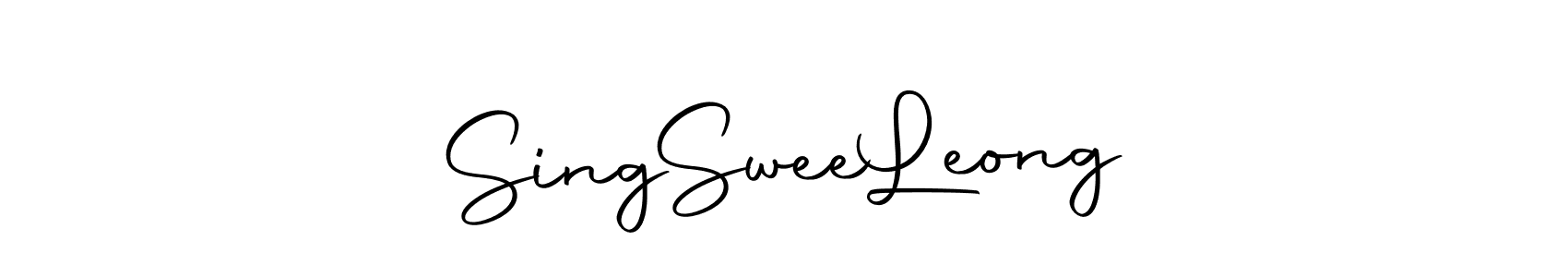 You can use this online signature creator to create a handwritten signature for the name Sing  Swee  Leong. This is the best online autograph maker. Sing  Swee  Leong signature style 10 images and pictures png