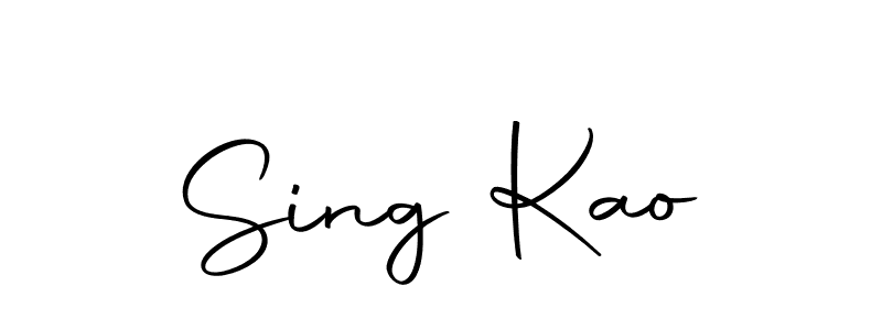 Sing Kao stylish signature style. Best Handwritten Sign (Autography-DOLnW) for my name. Handwritten Signature Collection Ideas for my name Sing Kao. Sing Kao signature style 10 images and pictures png