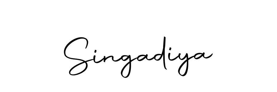 How to make Singadiya signature? Autography-DOLnW is a professional autograph style. Create handwritten signature for Singadiya name. Singadiya signature style 10 images and pictures png